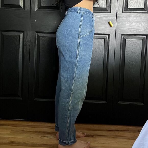 Vintage 80s Brittania high rise medium wash jeans size 10 tapered fit - Picture 8 of 9